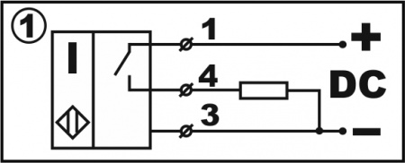 Датчик бесконтактный индуктивный И25-NO-PNP-K-HT(Л63)