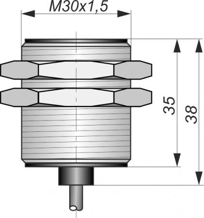 Датчик бесконтактный индуктивный взрывобезопасный стандарта "NAMUR" SNI 29-10-L-10-BT