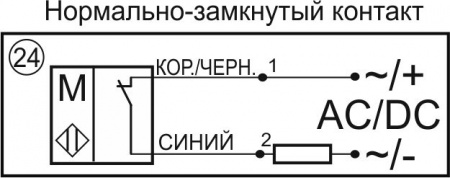 Датчик бесконтактный герконовый DG12MMA-CD-NC-G-1,5-SS