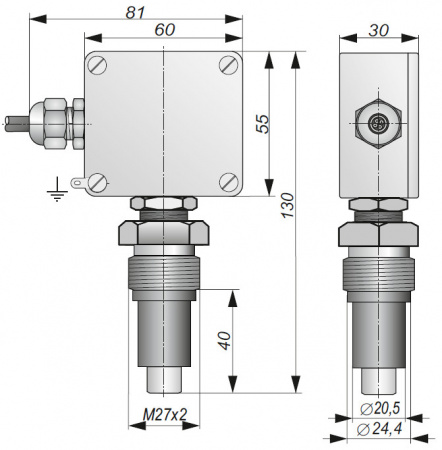 Датчик-реле температуры ДРТ   T01 90-80-NC/NC-R (Д16Т)