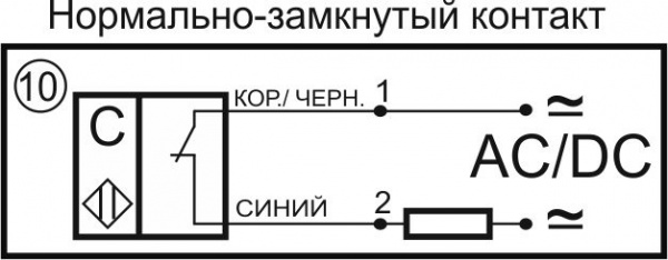 Датчик бесконтактный емкостный E03-NC-AC-ПГ (Текаформ, без регулировки)