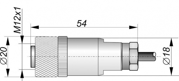 Соединитель кабельный C-PC12-21423-5